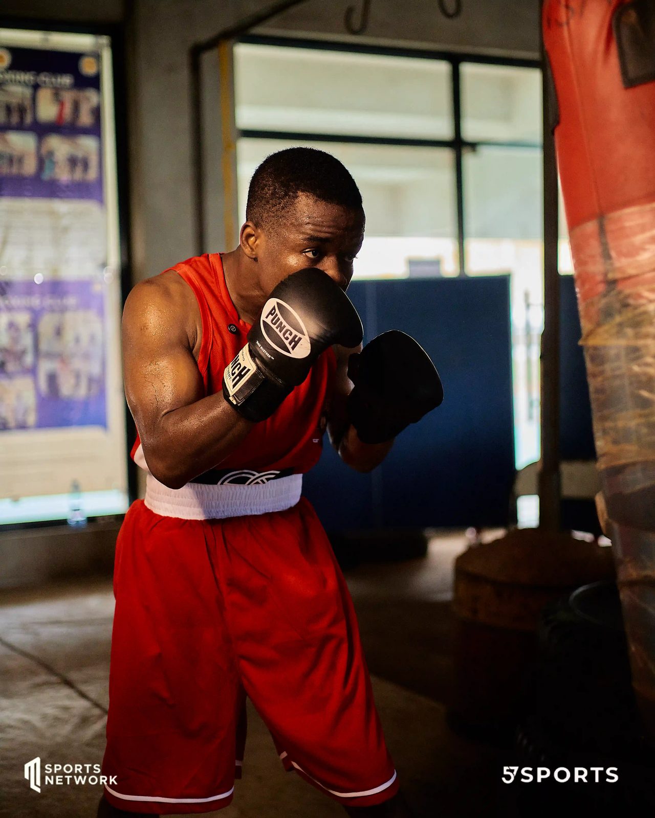 Boxer training in the 57Sports gym