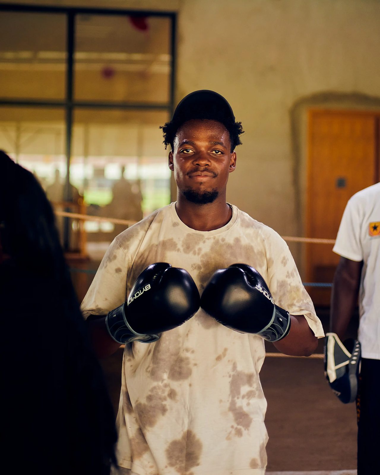 Young boxer in the gym